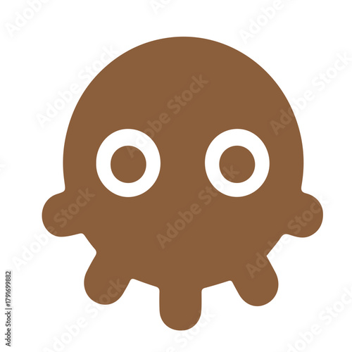 Black Stylized Seahorse Icon