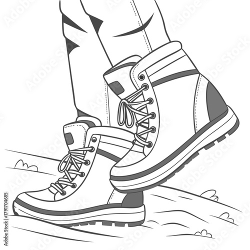 Hiking boots for outdoor adventures and exploration