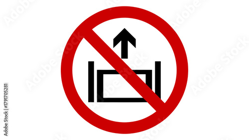 Free Download Bold red prohibition sign offers strong visual for restriction, warning, or denial, perfect for impactful safety messages and clear communication - GFXLoad