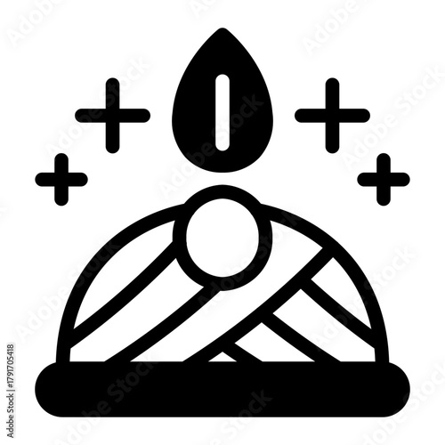 This Turban Hat icon is suitable for India Culture.