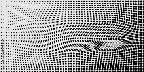 Dotted halftone gradient texture. Vanishing polka dot background. Repeating dots gradation pattern modern arts dotted EPS10