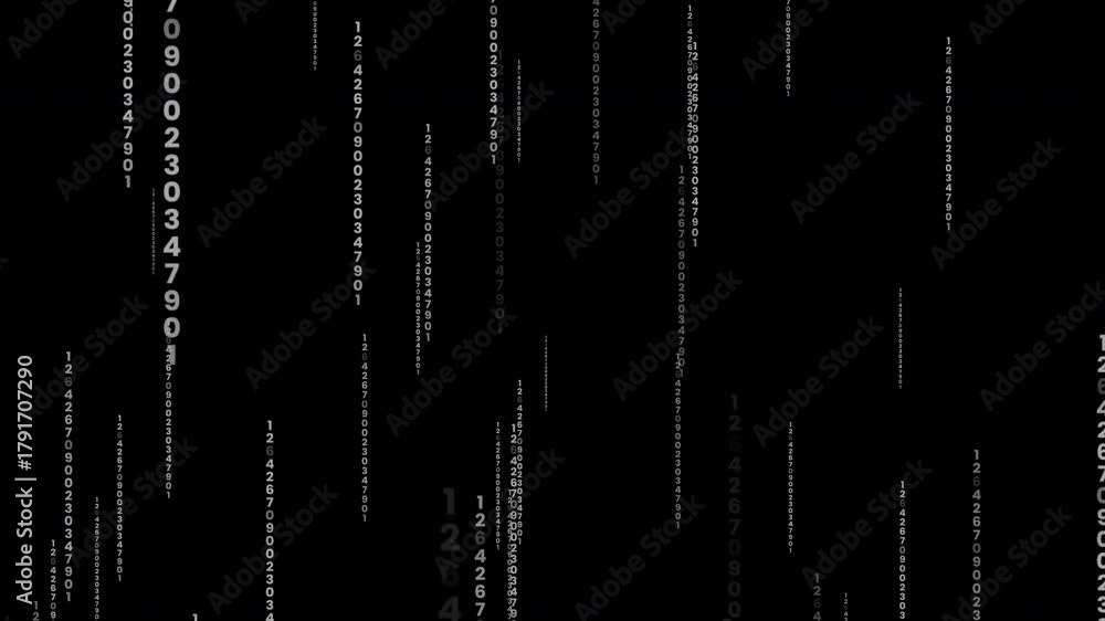 Matrix Style binary code falling animation Background, Digital Binary ...