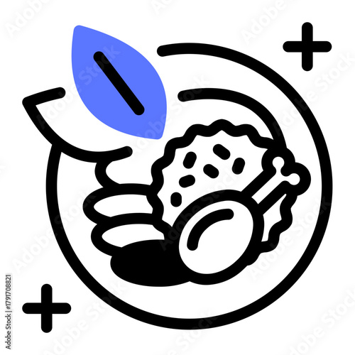 This Curry icon is suitable for India Culture.