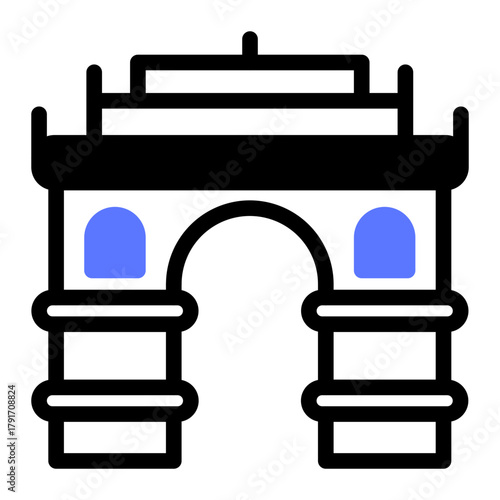 This Gate of India icon is suitable for India Culture.