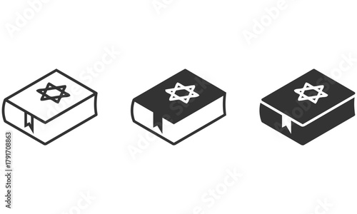  torah tanakh icon vector illustration