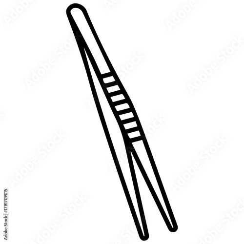 Surgical tweezers icon