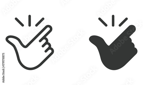 Snap fingers icon like an easy  symbol vector illustration