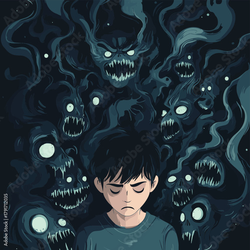 Illustration of a Panic attack