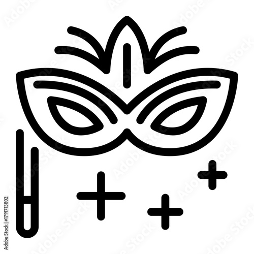 This Eye mask icon is suitable for Mardi Gras.