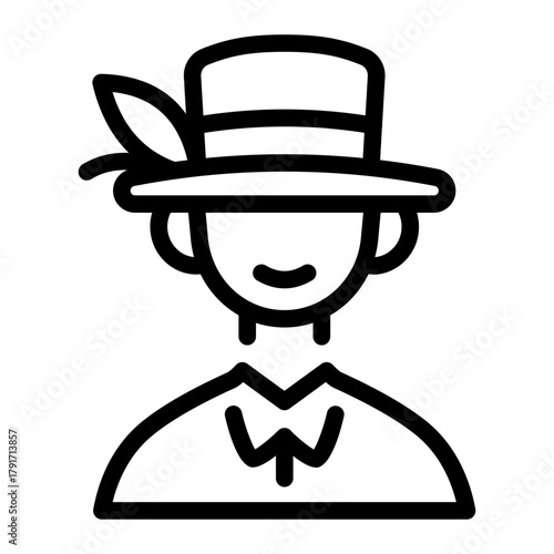 This Man icon is suitable for Mardi Gras.