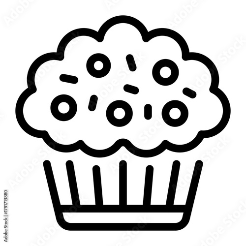 This Muffin icon is suitable for Mardi Gras.