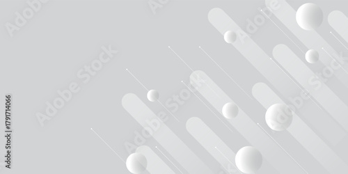 Abstract Geometric Background With Diagonal Strips And Spheres For Modern Design And Creative Projects