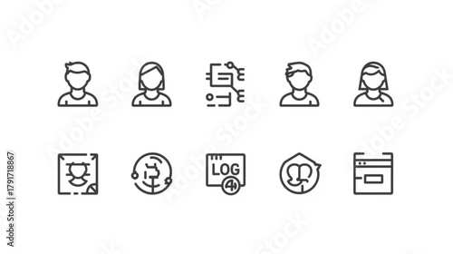 "Minimal Chat and Message Icons — Modern Flat Vector UI UX Communication Design Set"