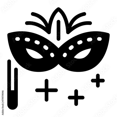 This Eye mask icon is suitable for Mardi Gras.