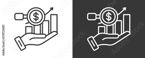 Analysis Icon Set Vector Collection Isolated In Black And White
