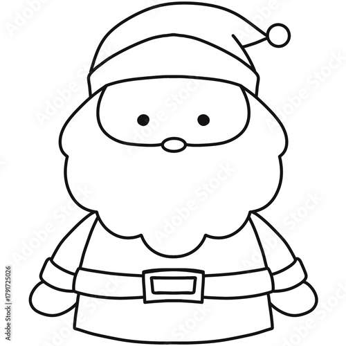 Santa Claus outline