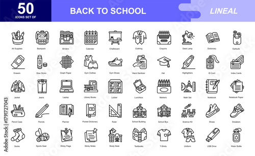Back to School theme iconset