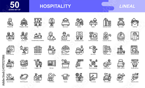 Hospitality theme iconset