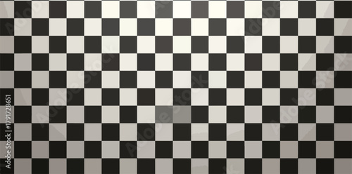 Wzorzyste tło w czarno-białą szachownicę z efektem gradientu i teksturą.