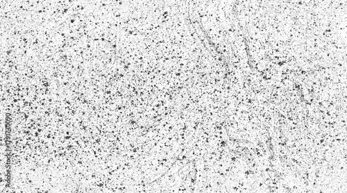 Dirty or dust film grain speck grit grunge overlay on  grain dot white paper noise texture with distress effect vector illustration pattern background.