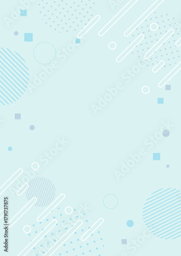 Minimal Business Background in Soft Blue with Line and Dot Pattern
