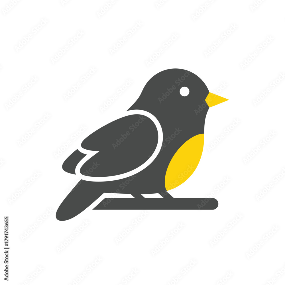 Fototapeta premium Yellow-Bellied Bird