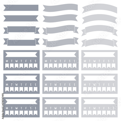 Gray Productivity Digital, Planner stickers, Journal Stickers, Memo notes activity and scrapbook stickers.