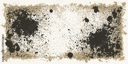 Wektorowa tekstura z plamami farby i granulacją, idealna jako tło.