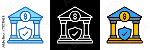 Banking And Insurance triplestyle icon