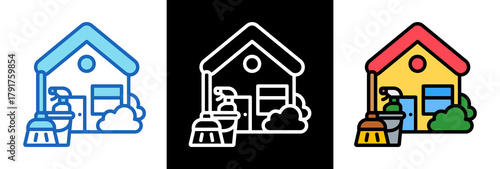 Cleaning Services triplestyle icon