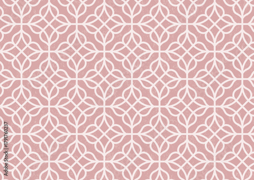 花のようなタイル連続模様シックなピンクグランジ