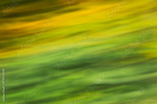 紅葉と緑の葉を流し撮りした背景素材