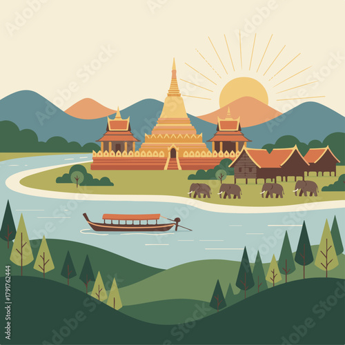 A Glimpse of Laos
A beautiful glimpse into the heart of Laos! Temples, rivers, elephants, and stunning landscapesd.  
