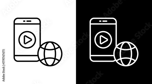 Learning App White Icon Set Design