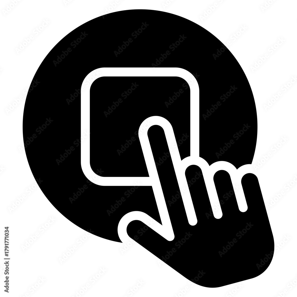 Obraz premium Stop Button Icon Element For Design