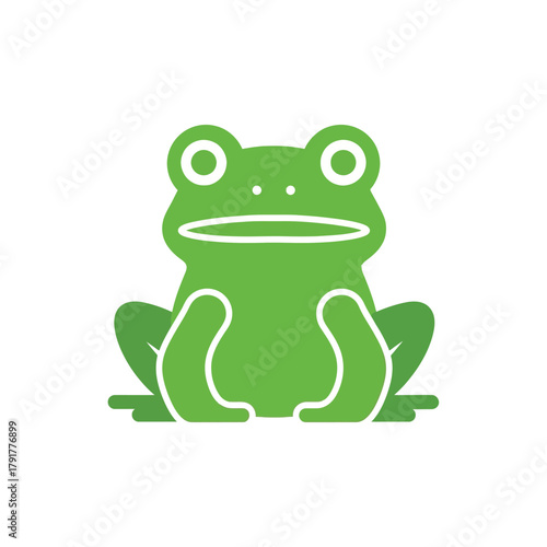 Cute Green Frog