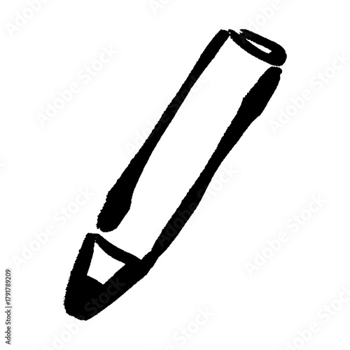 学習や創作に使える手描き鉛筆のイラスト