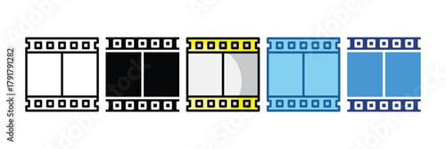 Film Reel  Icon Element For Design
