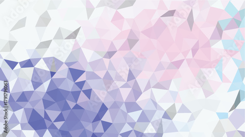 Low Poly Abstract Wallpaper with Pastel Purple and Pink Geometric Design