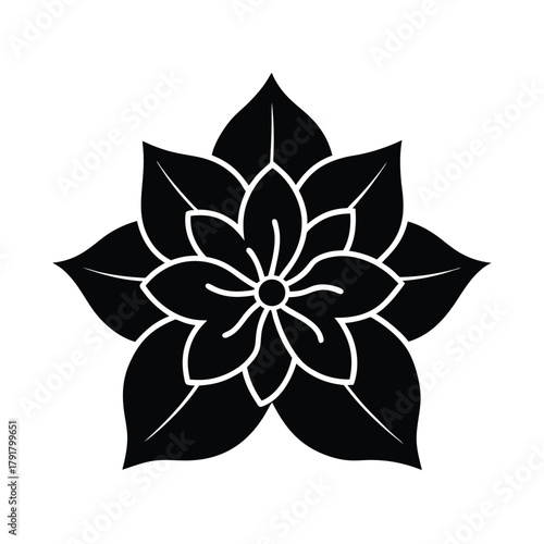 Azalea Flower Icon Vector Illustration