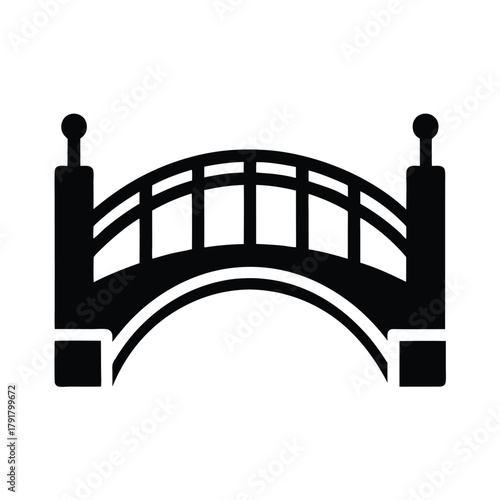 Bridge Icon Vector Illustration