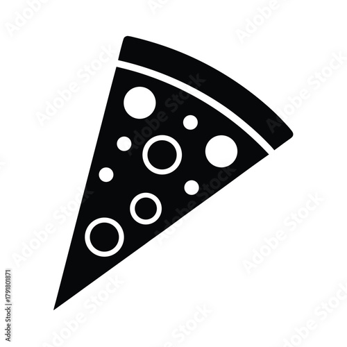 Pizza Slice Icon Vector Illustration