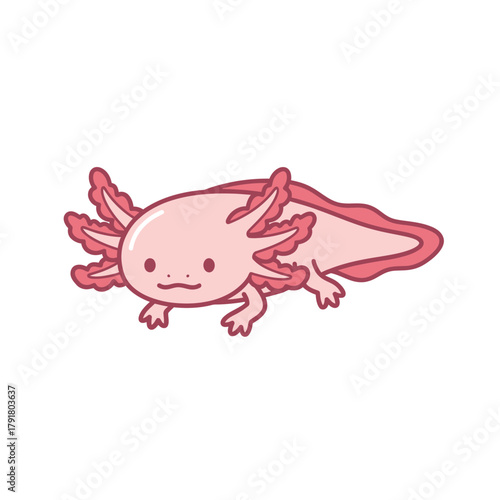 Cute Pink Axolotl