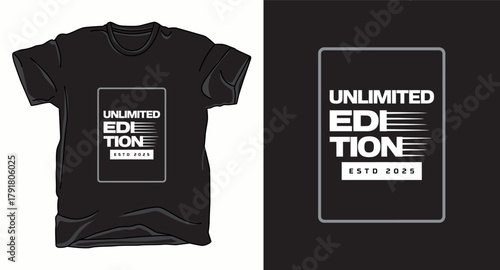 Limited edition typography vector art t-shirt design print