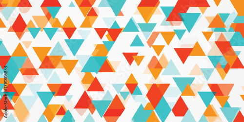 다채로운 삼각형 패턴 배경, 기하학적 디자인, 추상적 아트워크, 현대적 감각