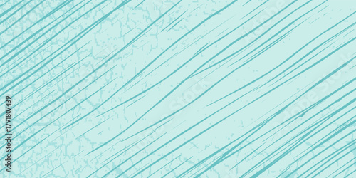 Grain wood image texture on blue cyan board background. Mint green Solid paper abstract simple art good modern illustrations. eps 10