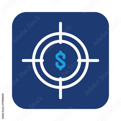 Target Profit colored icon vector design good for web or mobile app