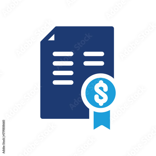 Treasury Bonds T Bonds colored icon vector design good for web or mobile app