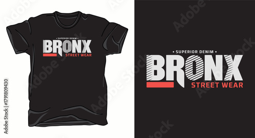 Bronx typography vector art t-shirt design print