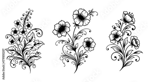 Floral design elements